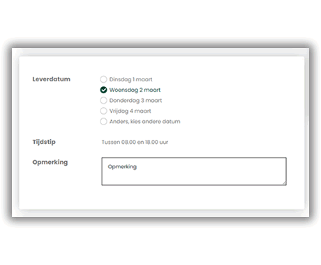 Leverdatum van de graszoden