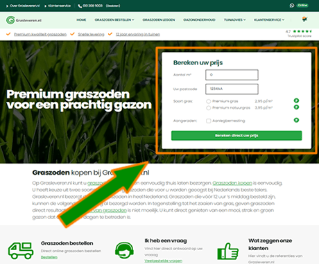 Hoe werkt het bestellen van graszoden